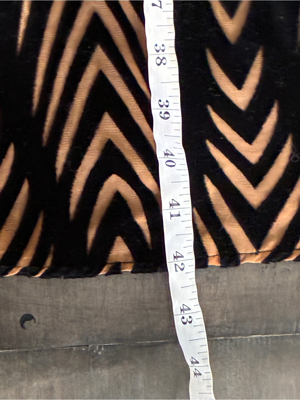 Unique Vintage Bertie Black Velvet Chevron Swing Dress - Size XL - Picture 14 of 15